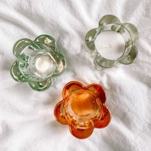 Retro Flower Tea Light Holder